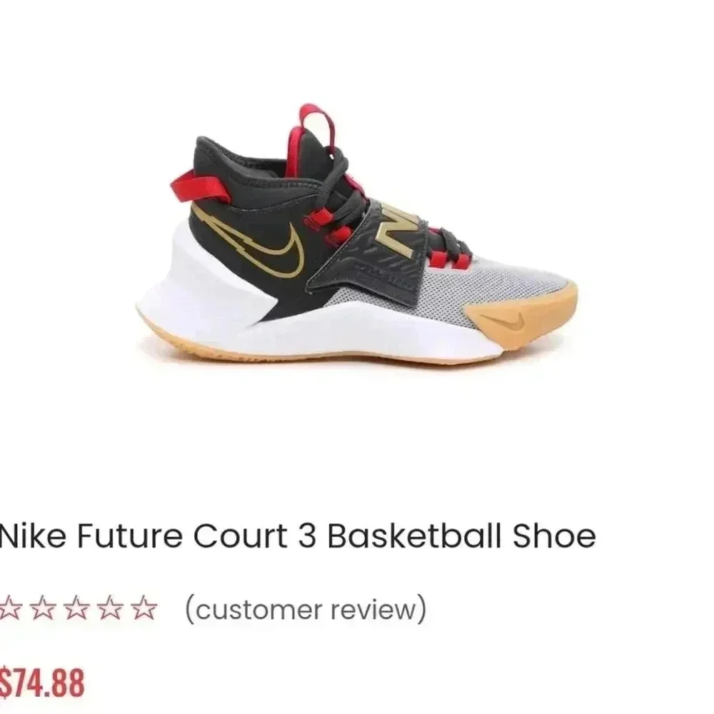 Nike Future Court 3 Basketball Shoe Size 7Y
